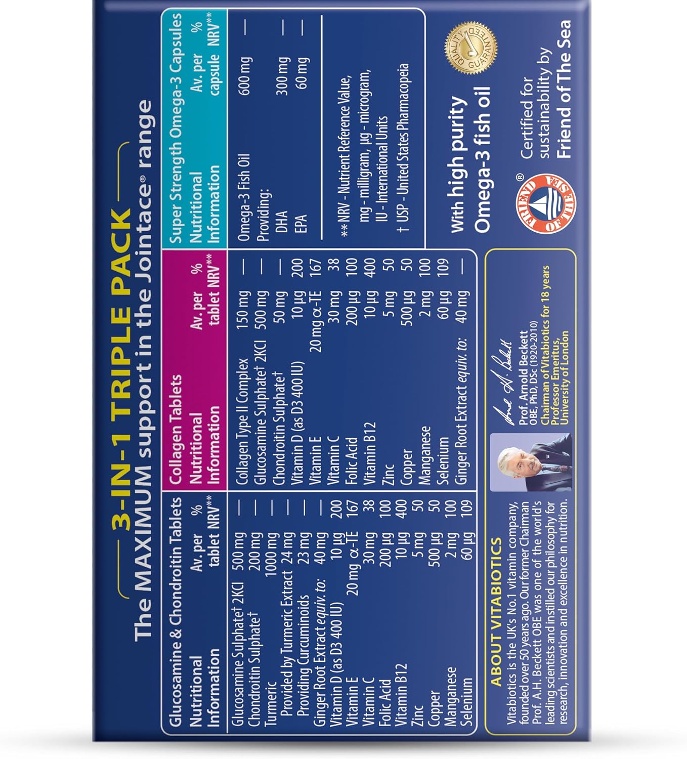 Vitabiotics Jointace Max Tablets - 84 Tablets - görsel 7