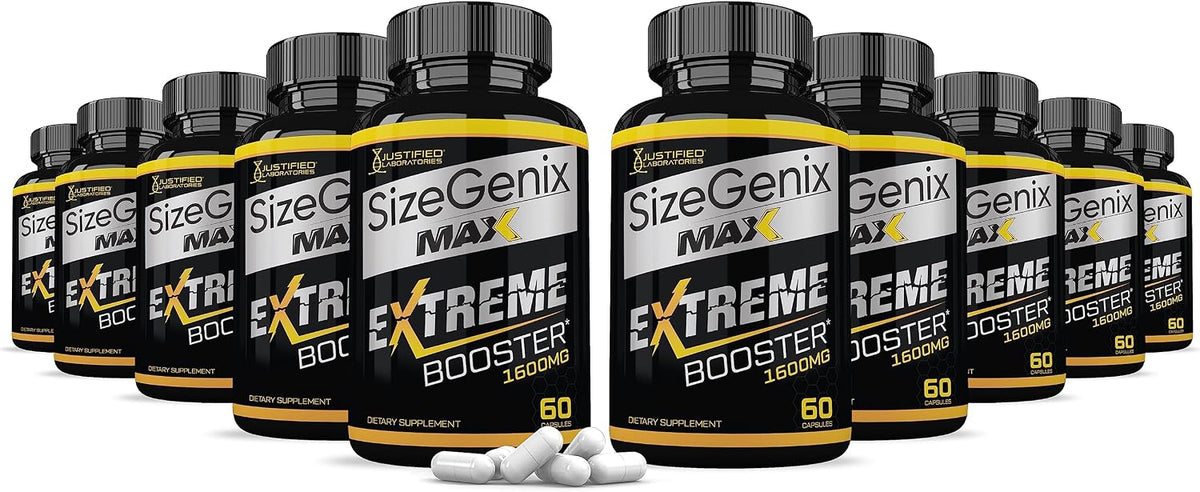 Sizegenix Max 1600mg Advanced Men's Health Formula (10 Pack, 600 Capsules) - görsel 1