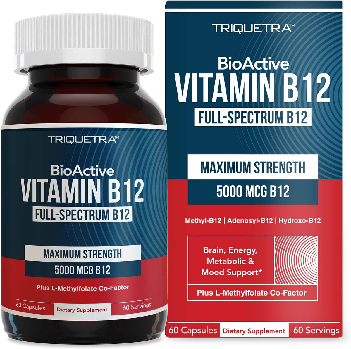 Triquetra Health BioActive Vitamin B12 5000 mcg - 3 BioActive Forms with Methylfolate, Sublingual Drops, Berry, Organic, Non-GMO, Vegan (1 oz) - görsel 10