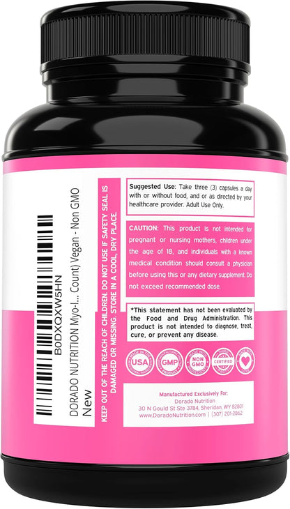 Myo-Inositol & D-Chiro Inositol Food Supplement for Women – 40:1 Ratio, 90 Capsules