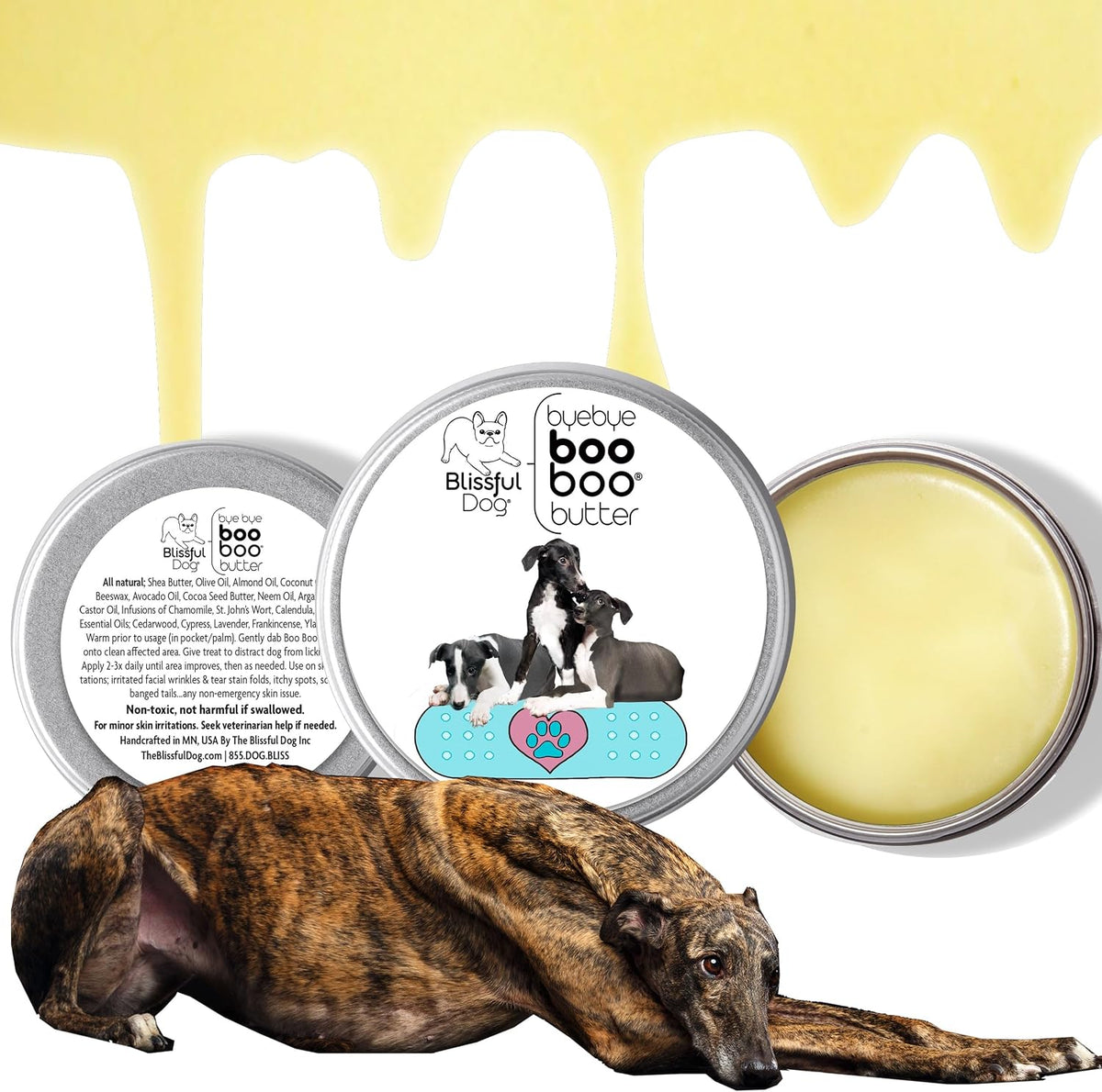 The Blissful Dog Greyhound Boo Boo Butter, 454g (16 oz) - görsel 2