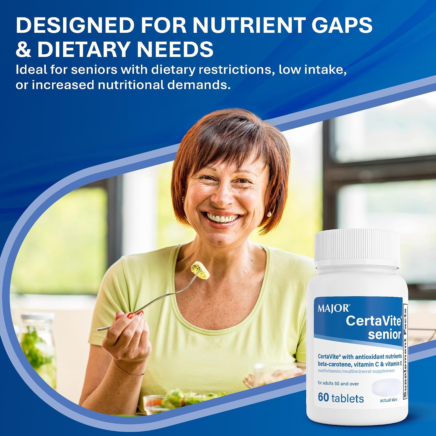 CertaVite Senior Multivitamin with Antioxidants – Multivitamin for Women and Men – 60 Tablets - görsel 7