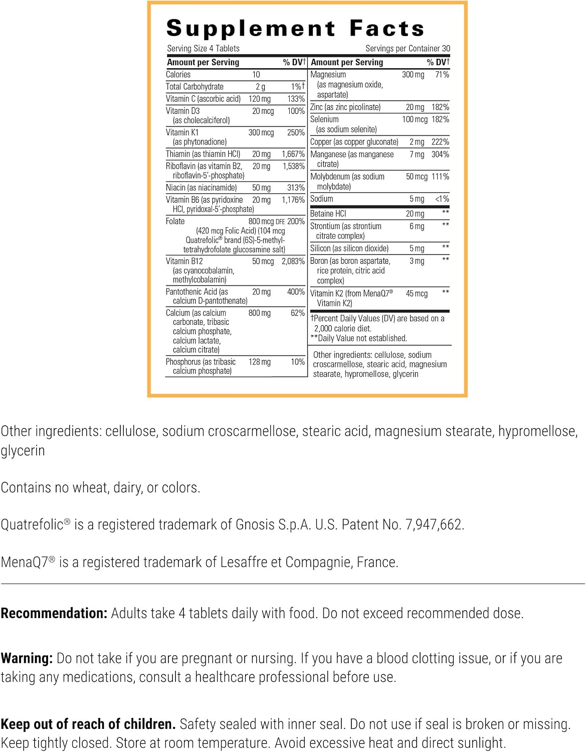 Integrative Therapeutics Osteo Ultra – Bone Health Support Supplement - görsel 2