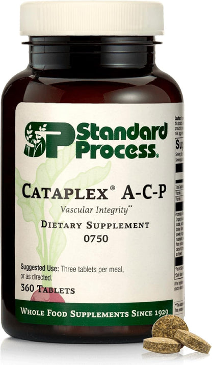 Standard Process Cataplex A-C-P - Whole Food Supplement with Vitamins A and C - Supports Immune Function and Dental Health - Dairy-Free and Soya-Free - 180 Tablets (60 Servings)