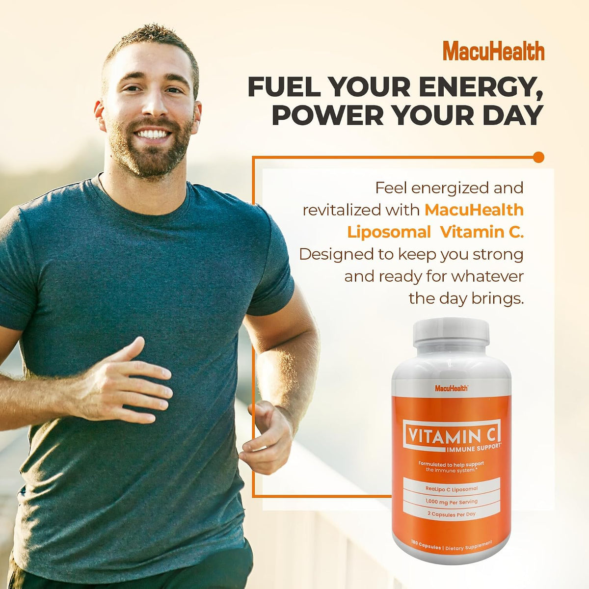 MacuHealth Liposomal Vitamin C 1000mg per Serving - High Bioavailability Vitamin with Fat-Soluble Antioxidants and Enhanced Absorption - 3 Month Supply - görsel 7