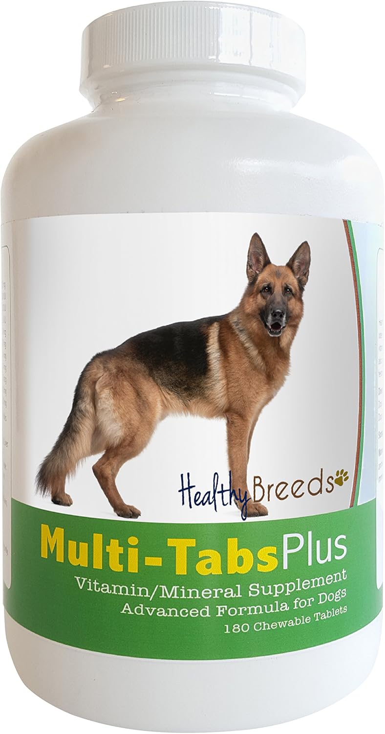 Healthy Breeds German Shepherd Multi-Tabs Plus Chewable Tablets 180 Count - görsel 1
