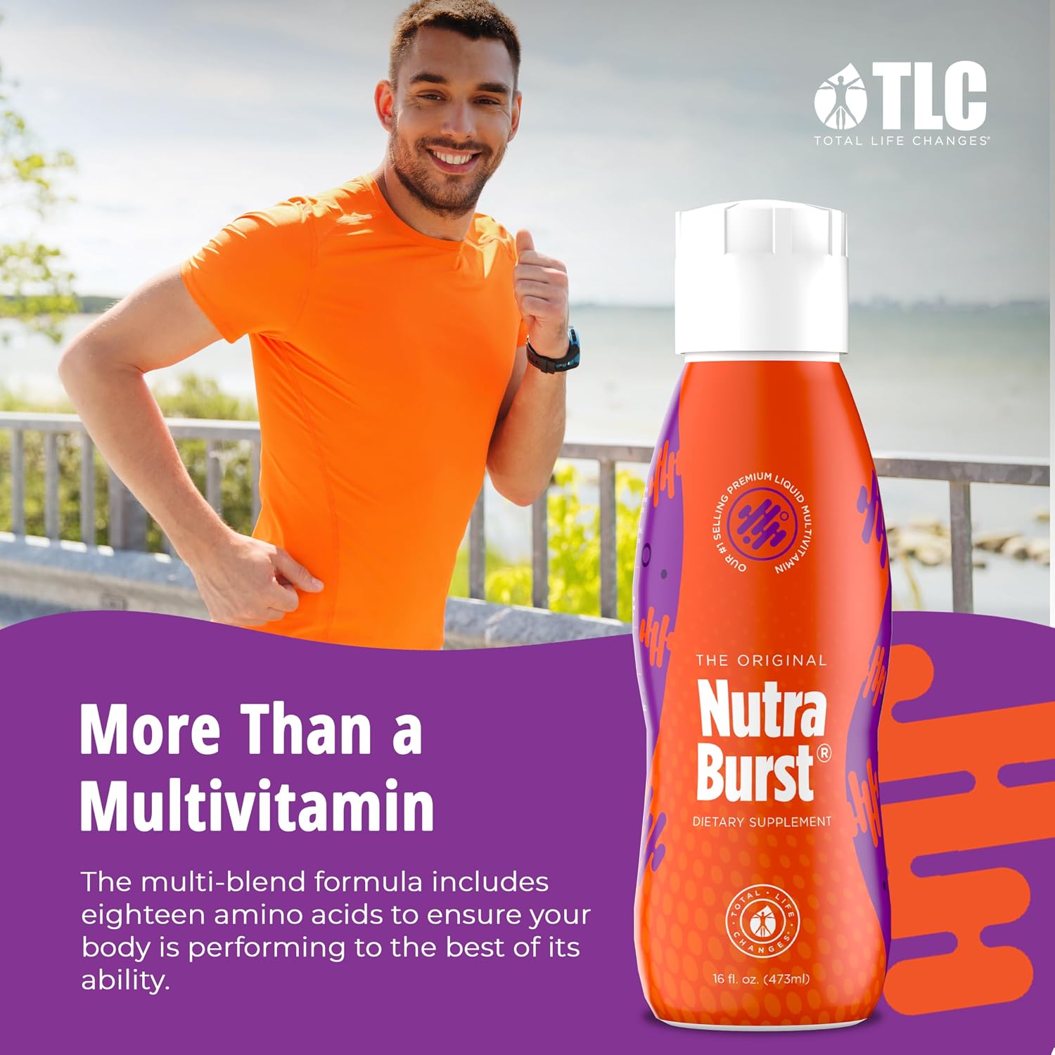 Total Life Changes NutraBurst - Liquid Multivitamin, Daily Nutritional Support, Packed with Essential Vitamins and Minerals, 473 ml - görsel 4