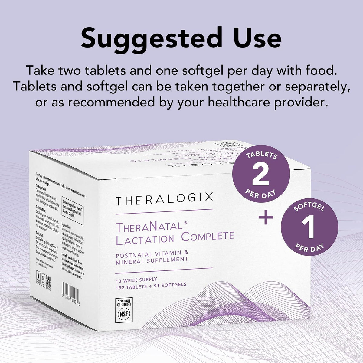Theralogix TheraNatal Lactation Complete Postnatal Vitamin Supplement (13-Week Supply) - görsel 4