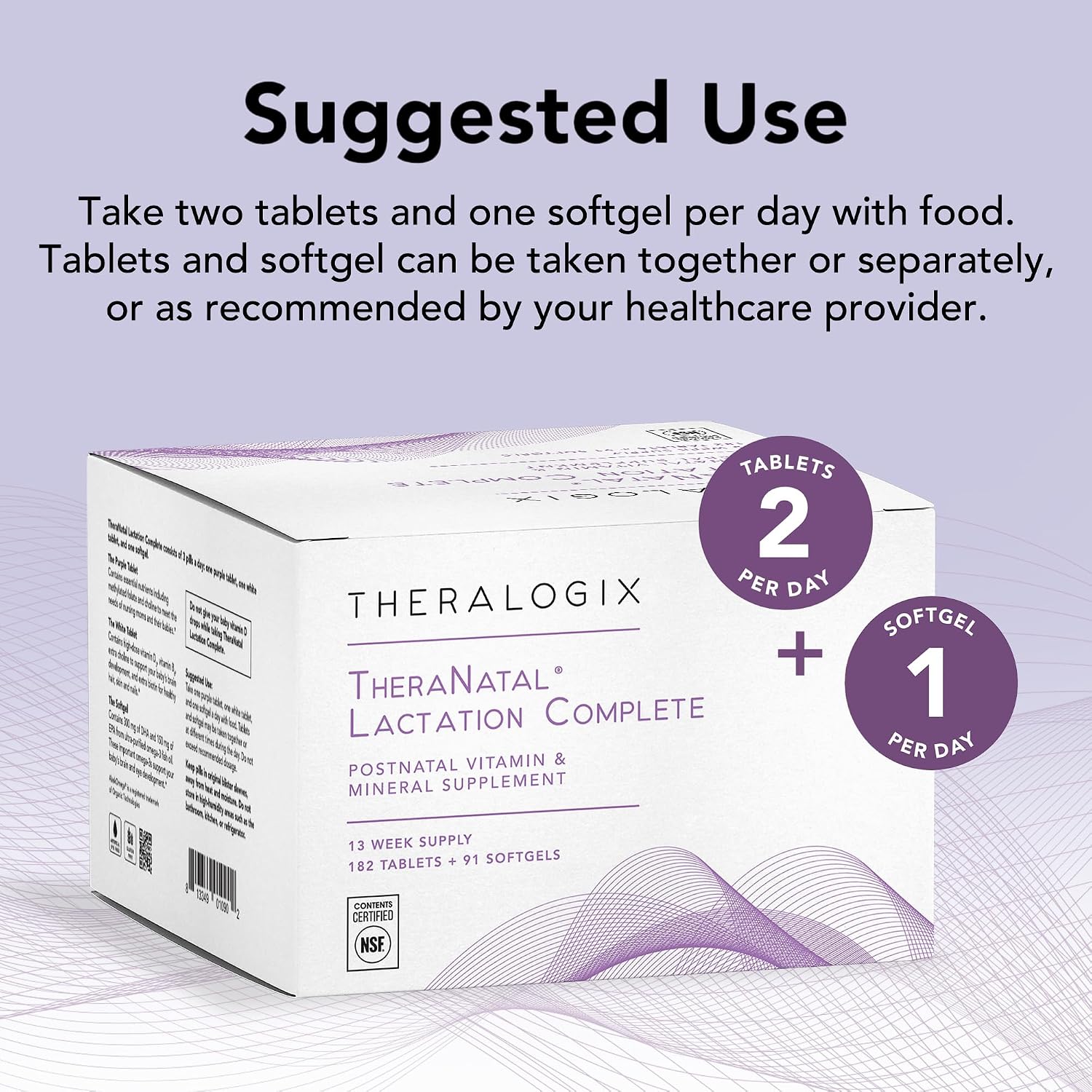 Theralogix TheraNatal Lactation Complete Postnatal Vitamin Supplement (13-Week Supply) - görsel 4