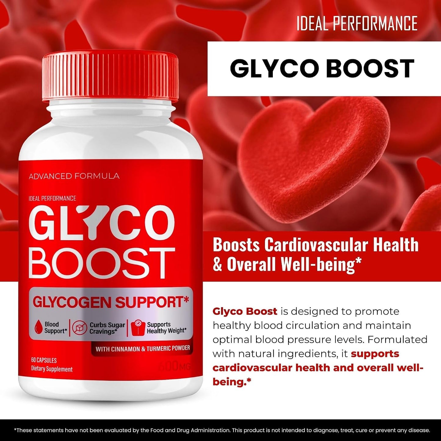 IDEAL PERFORMANCE Glyco Boost Blood Capsules – Premium Blood Formula Supplement for Healthy Circulation & Stable Levels (3 Pack) - görsel 4