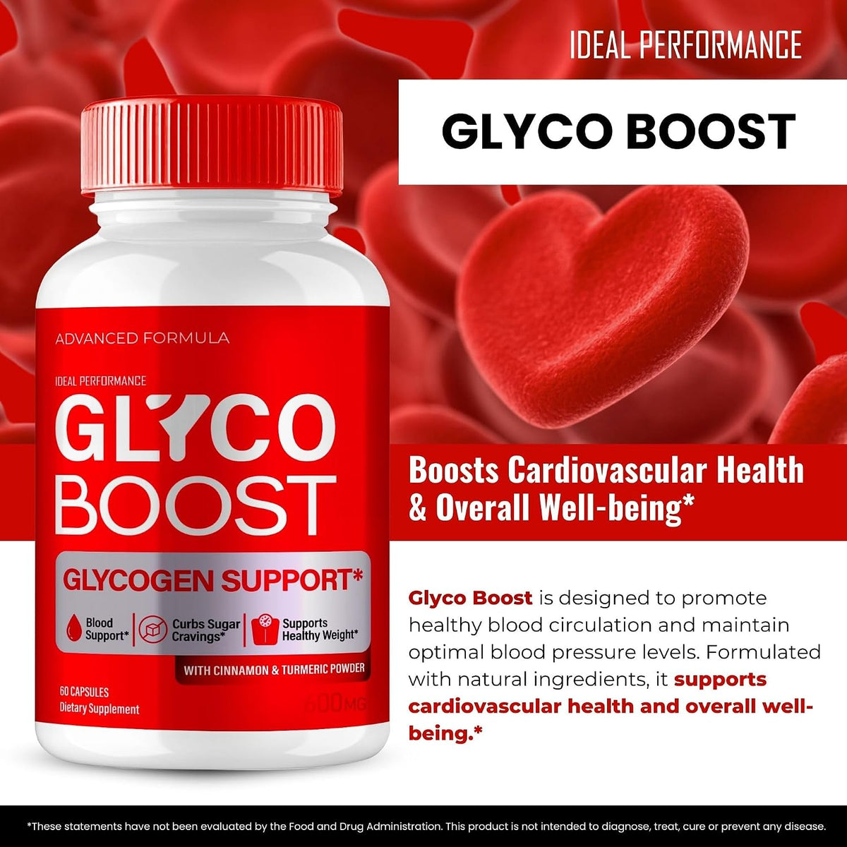 IDEAL PERFORMANCE Glyco Boost Blood Capsules – Premium Blood Formula Supplement for Healthy Circulation & Stable Levels (3 Pack) - görsel 4
