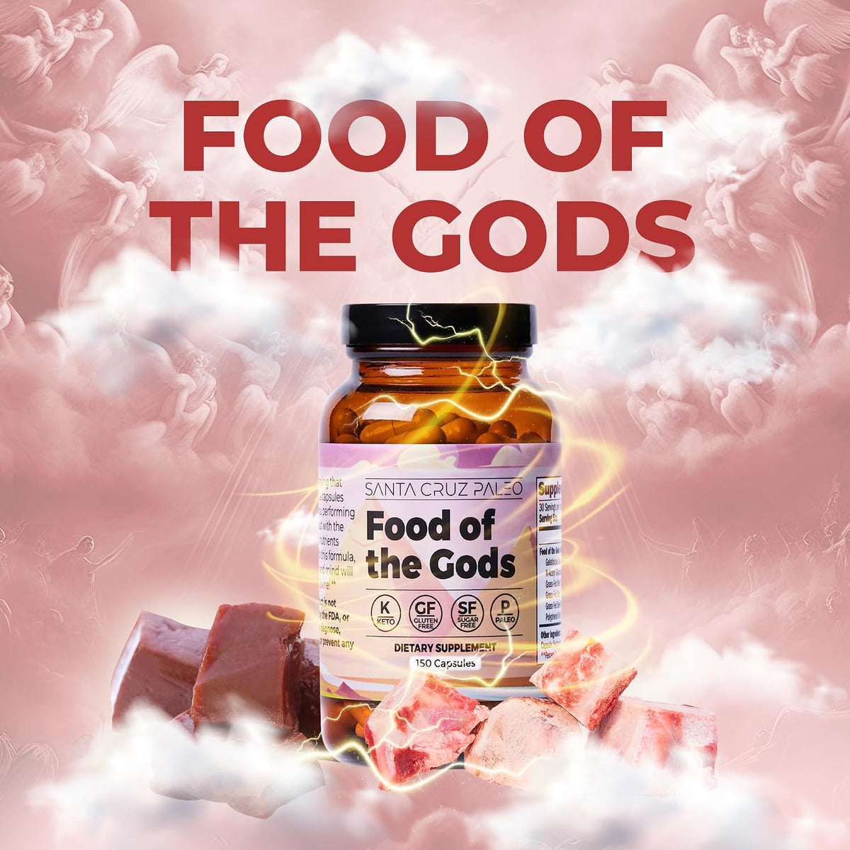 Santa Cruz Paleo Food of the Gods – Grass Fed Beef Organ Supplement - görsel 9