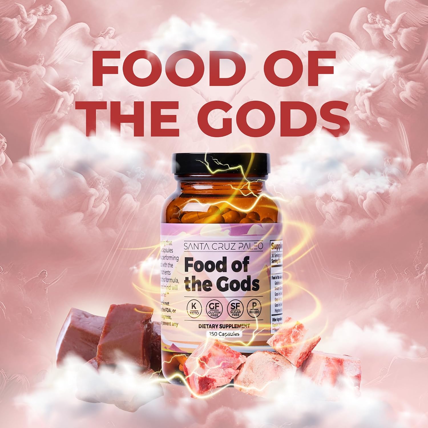 Santa Cruz Paleo Food of the Gods – Grass Fed Beef Organ Supplement - görsel 9