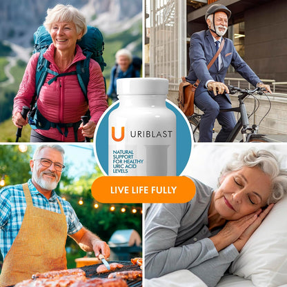 Natural Uric Acid Support Supplement Capsules – 30-Day Supply