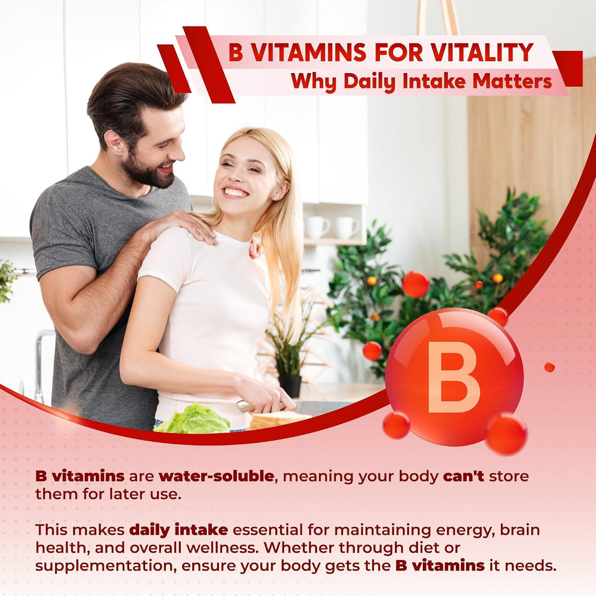 PEAKPURY Ultra Vitamin B Complex with Vitamin C – High Potency B1, B2, B3, Folate, B12, Biotin, B5 & Choline - görsel 2