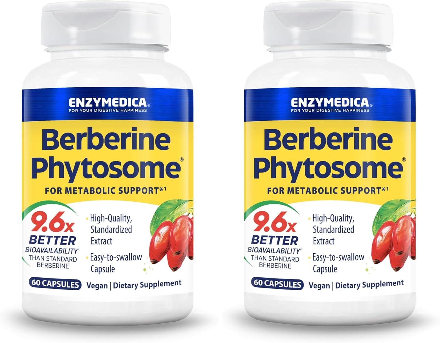 Enzymedica Berberine Phytosome - High Absorption Supplement, 60 Capsules - görsel 9