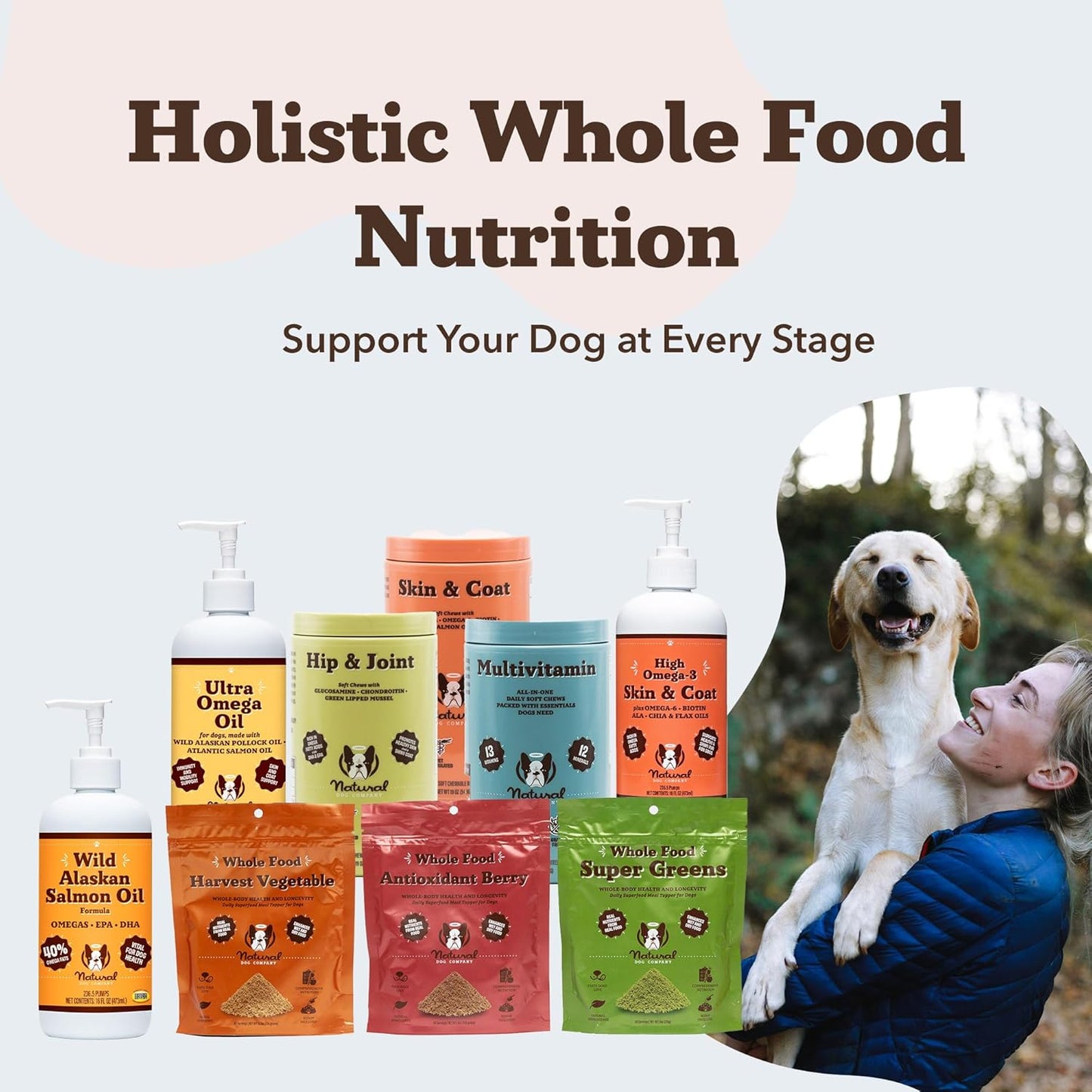 Natural Dog Company Wild Alaskan Salmon Oil for Dogs - Omega 3 Supplement with EPA & DHA, 473 ml - görsel 9