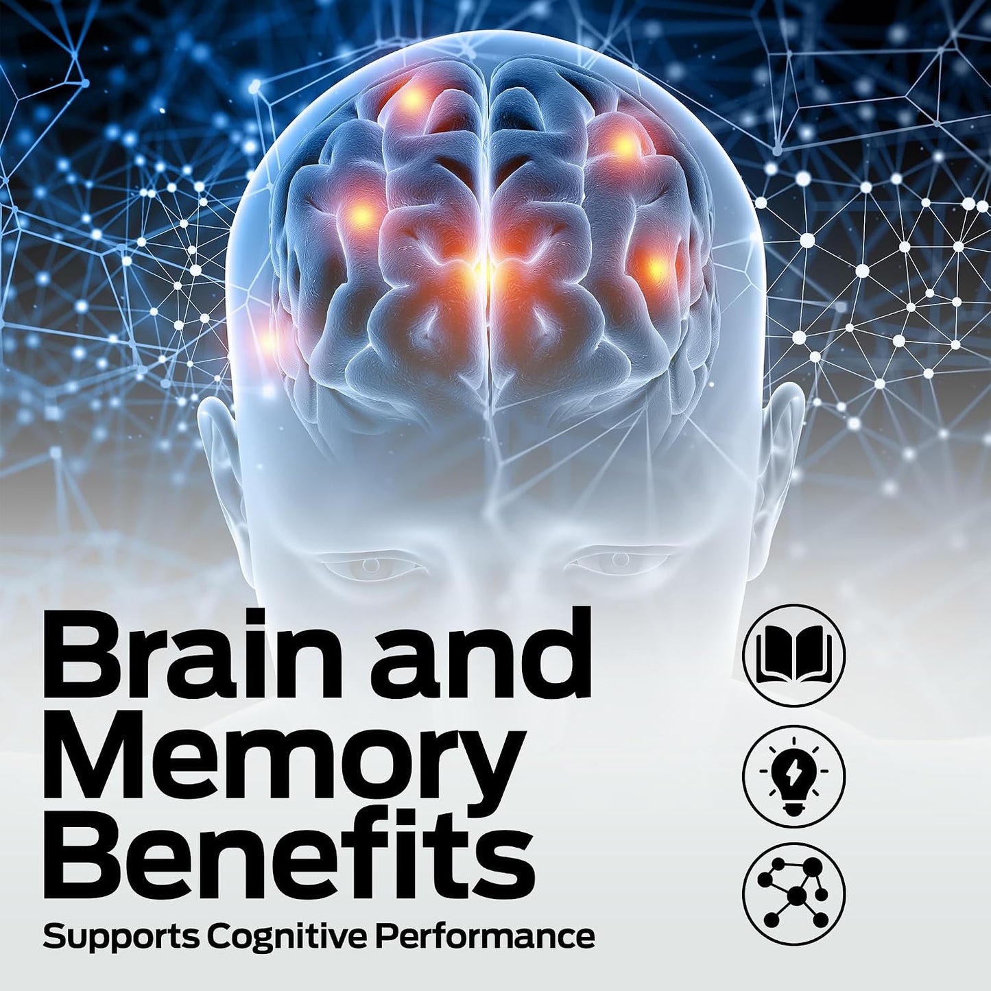 Ultra Max Natural Organic 4 in 1 Brain Supplements for Memory and Focus, Immune Support Anti-Ageing Dietary Supplements - görsel 5