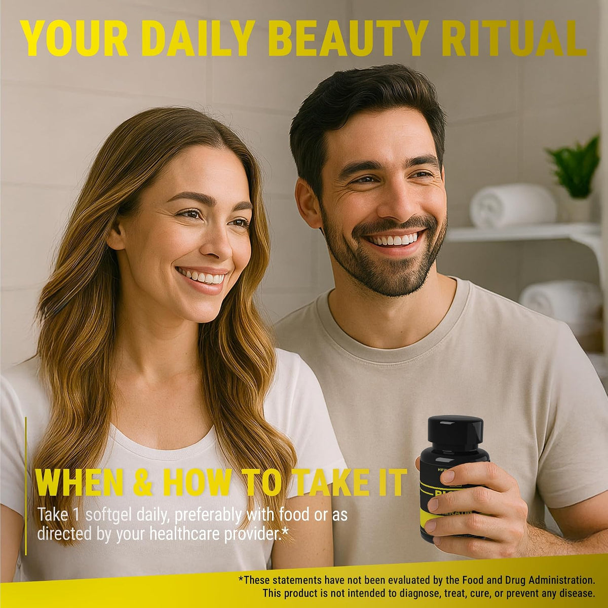 Biotin 10000mcg with Collagen, Keratin & Pumpkin Seed Oil - Hair, Skin & Nail Supplement - görsel 6