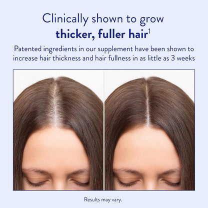 Routine Wellness Hair Growth Supplement with Biotin – Clinically Tested for Thicker, Fuller-Looking Hair (60 Capsules)