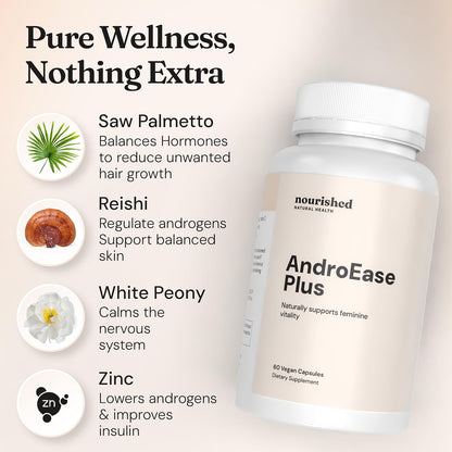 Nourished AndroEase Plus - Vegan Hormone Balance for Women