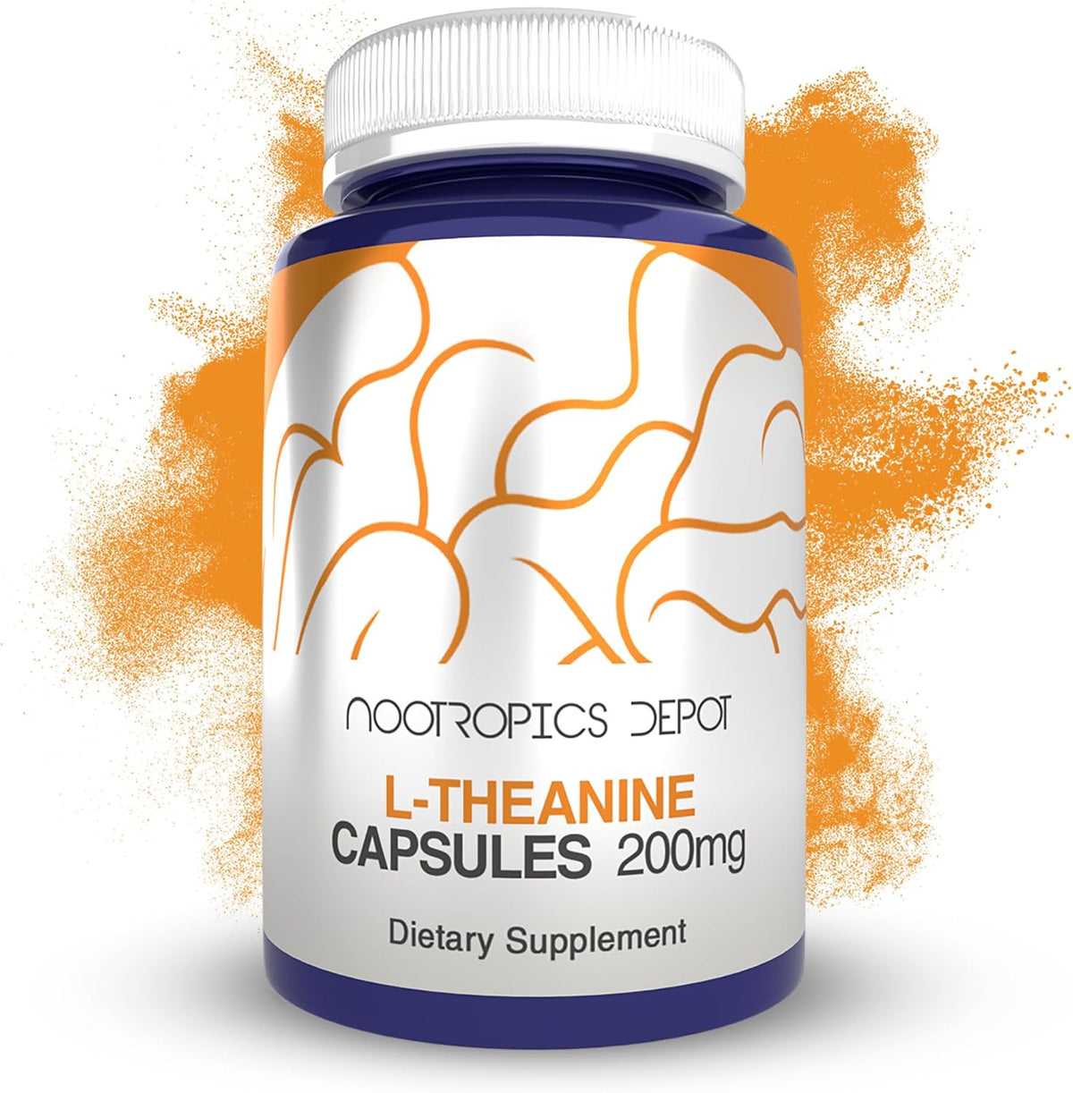 Nootropics Depot L-Theanine 200mg Capsules (180 Capsules) - görsel 1