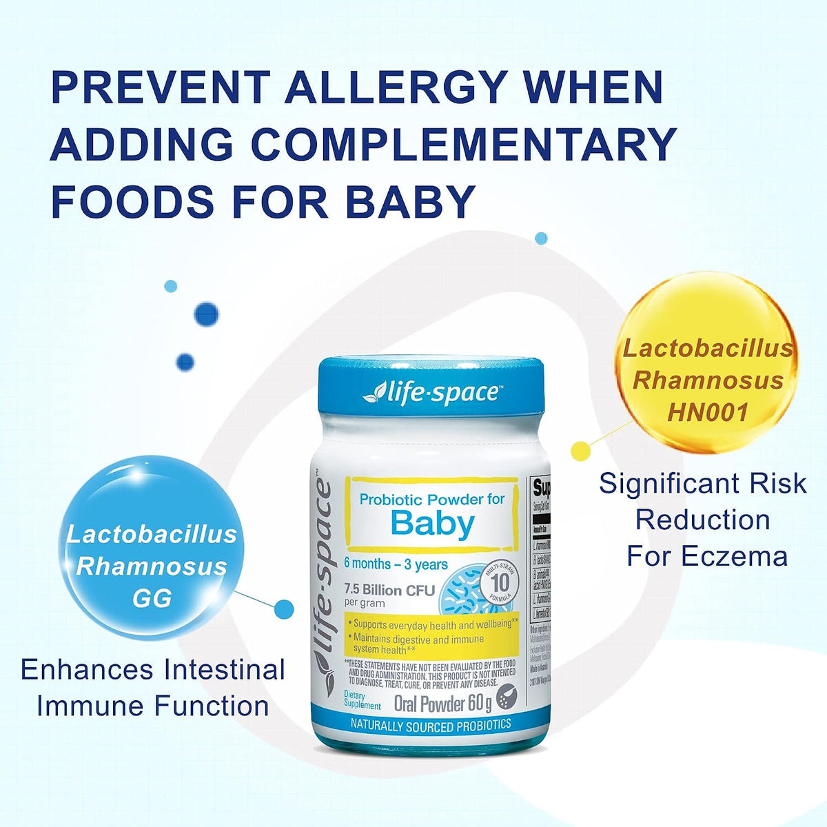Life-Space Probiotic Powder for Babies 0–36 Months, 60g - görsel 3