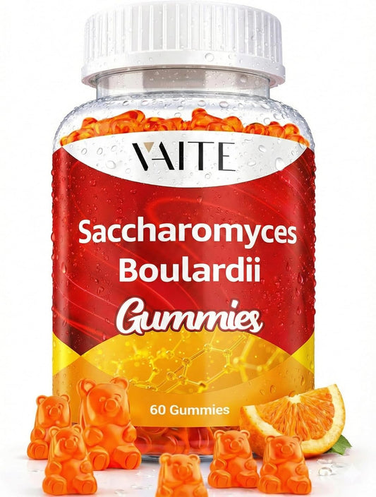 Saccharomyces Boulardii Probiotics 500mg – Gut Health and Immune Support Gummies for Women and Men