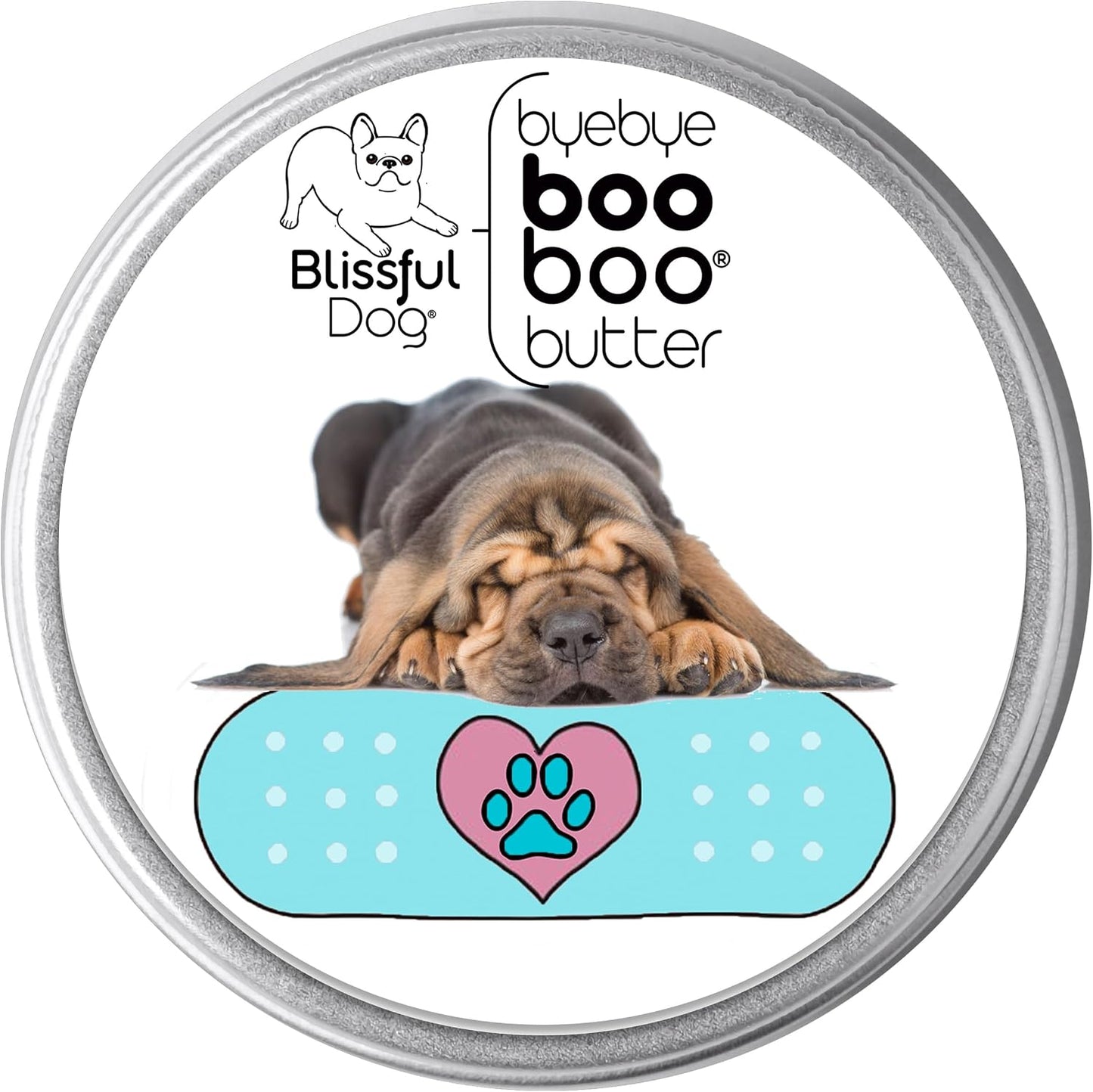The Blissful Dog 8 oz TIN Bloodhound Booboo Butter - görsel 1