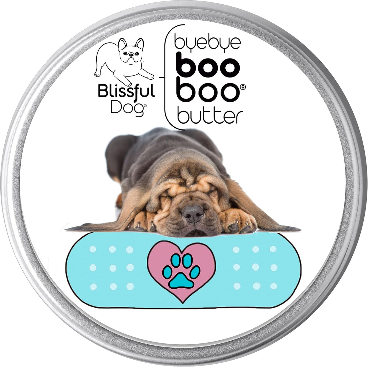 The Blissful Dog 8 oz TIN Bloodhound Booboo Butter - görsel 1