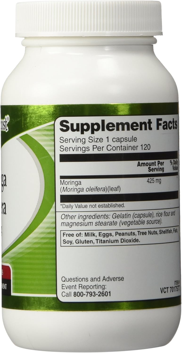 Vitacost Moringa Oleifera 425 mg, 120 Capsules - görsel 2