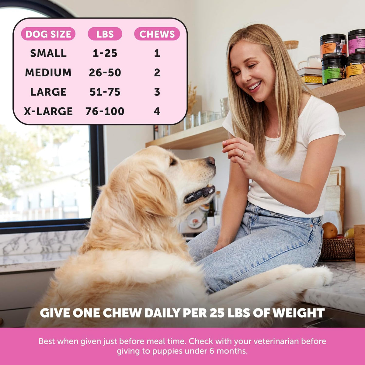 Pet Honesty 10-in-1 Dog Multivitamin with Glucosamine and Probiotics - 90 Chicken Chews - görsel 5
