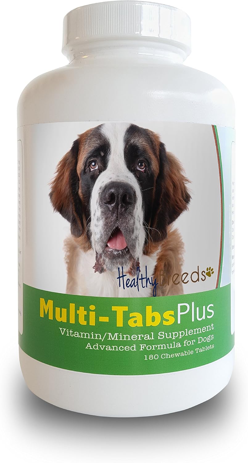 Healthy Breeds Saint Bernard Multi-Tabs Plus Chewable Tablets, 180 Count - görsel 1