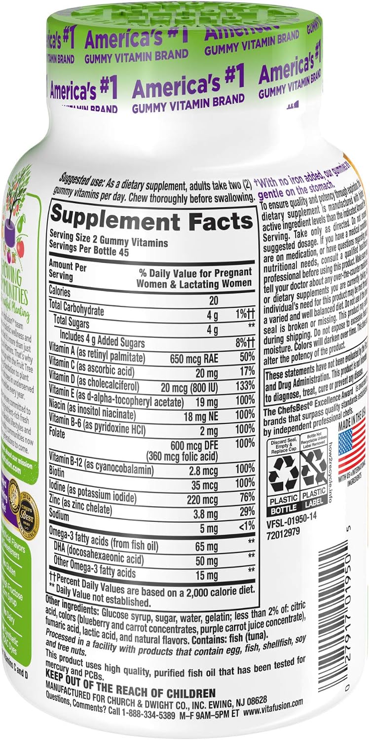 Vitafusion Prenatal Gummy Vitamins, 90 Count - görsel 2