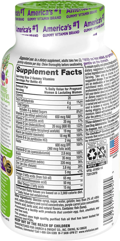 Vitafusion Prenatal Gummy Vitamins, 90 Count