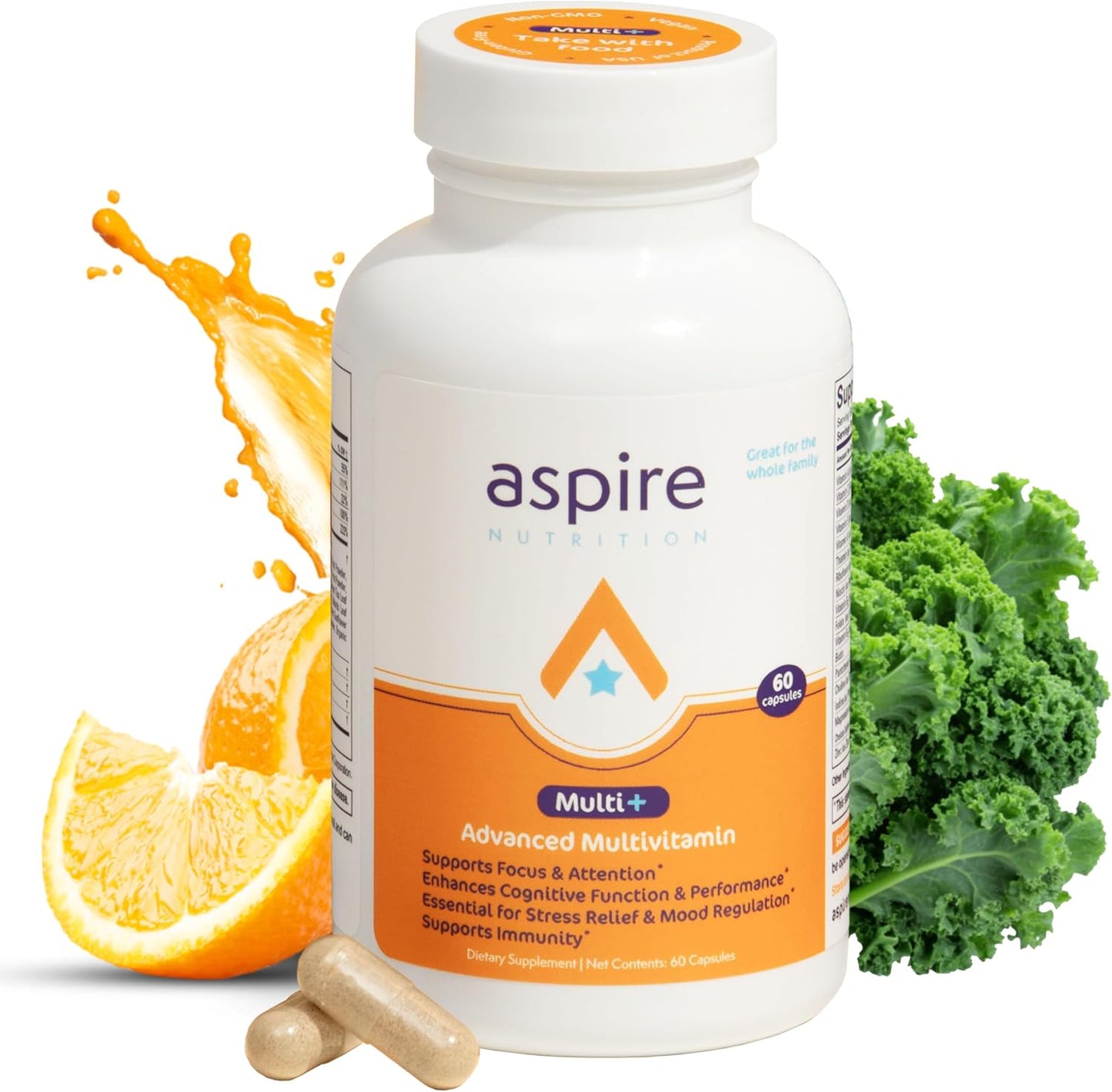 Aspire Multi+™ Advanced Multivitamin for Men, Women & Kids - görsel 1