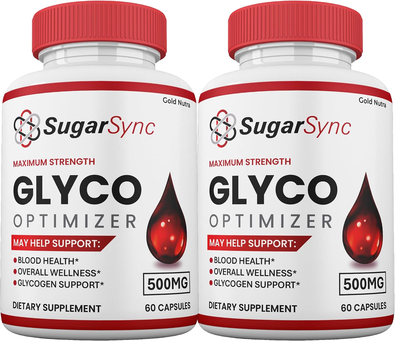 SugarSync Glyco Optimizer Capsules - Blood Health Supplement, Twin Pack - görsel 1