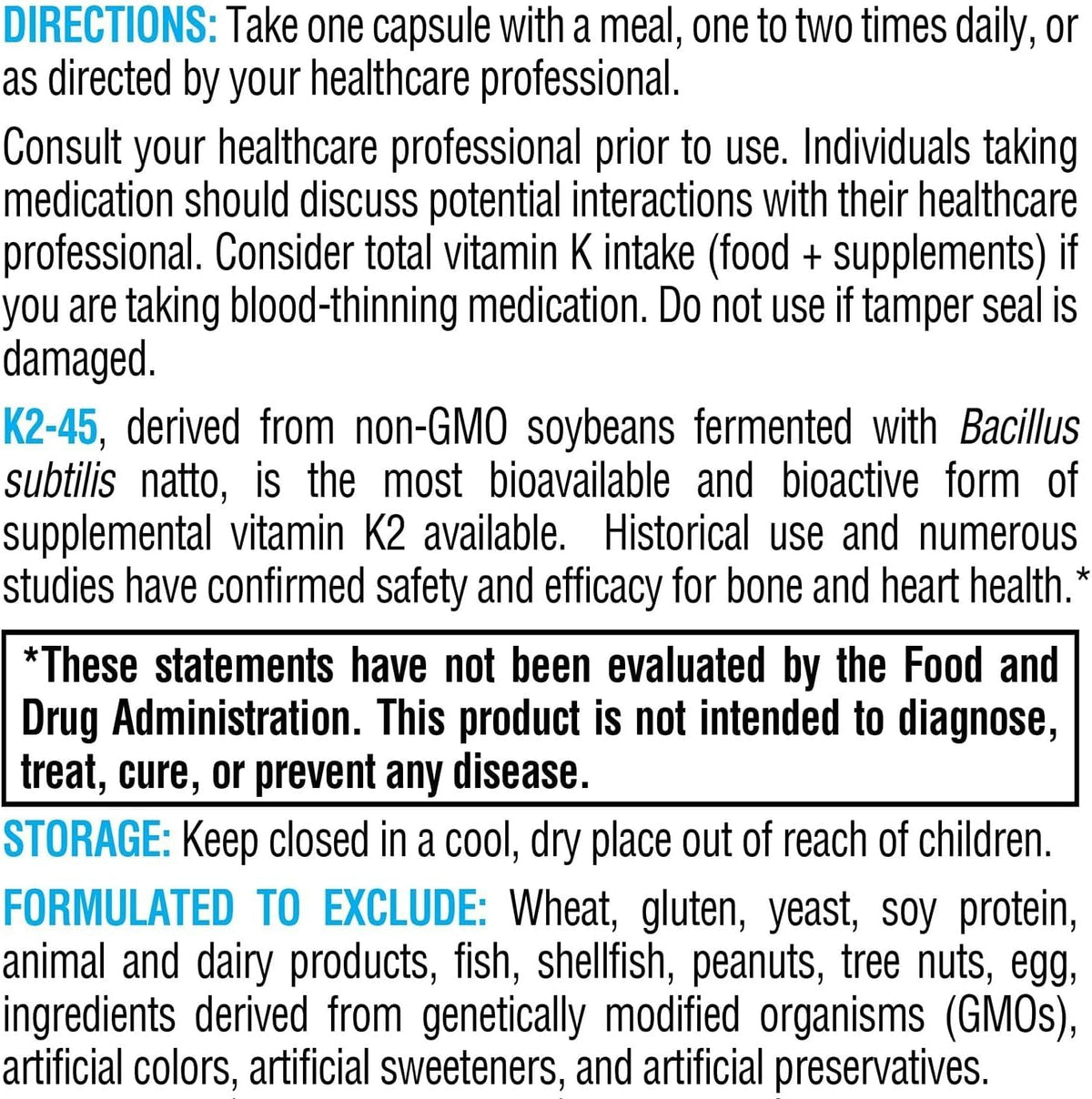 XYMOGEN K2-45: Bio-available Vitamin K2 (MK-7) 45 mcg for Bone and Heart Health - 60 Capsules - görsel 3