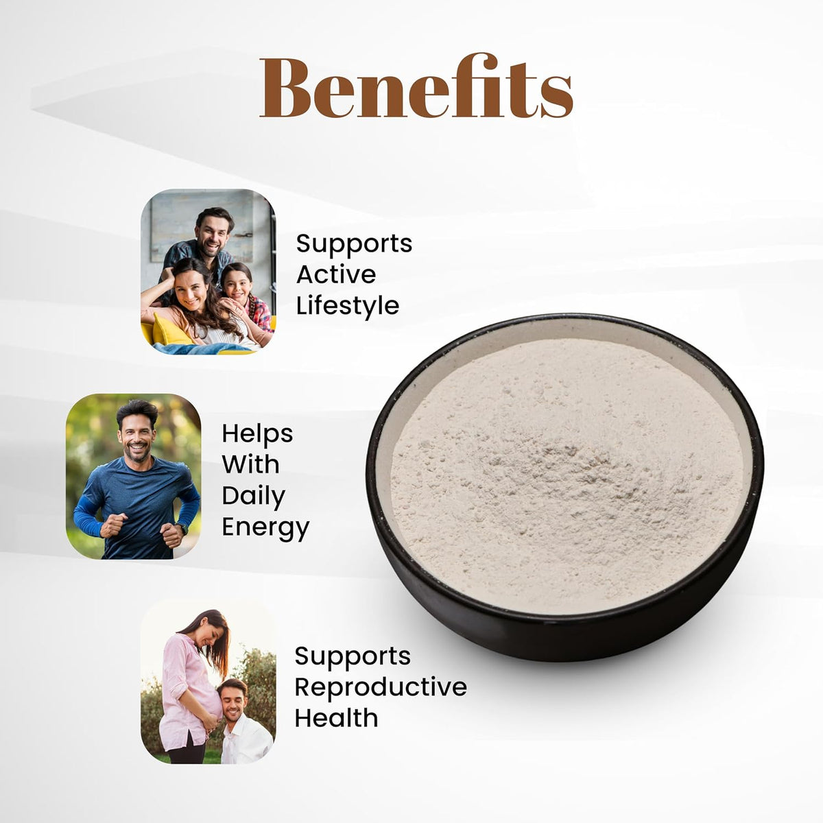 100% Natural Safed Musli Powder (Chlorophytum Borivillianum) - 227g - görsel 3
