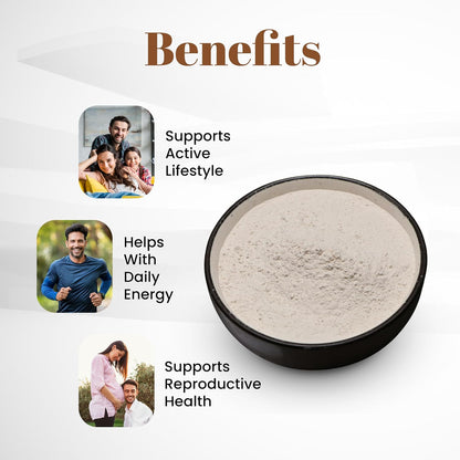 100% Natural Safed Musli Powder (Chlorophytum Borivillianum) - 227g