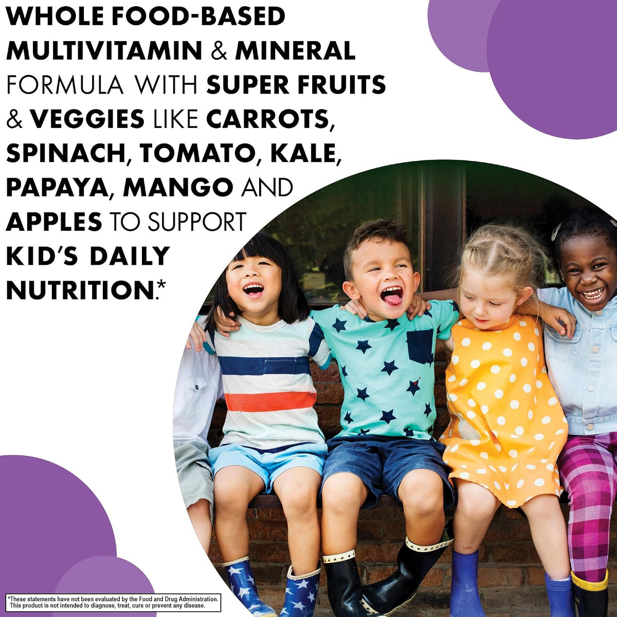 Bluebonnet Nutrition Rainforest Animalz Whole Food Based Multiple Chewable Tablets, Kids Multivitamin & Mineral, Vitamin C, D3, Iron, Gluten Free, Milk Free, Kosher, 180 Chewable Tablets, Mixed Flavour - görsel 4