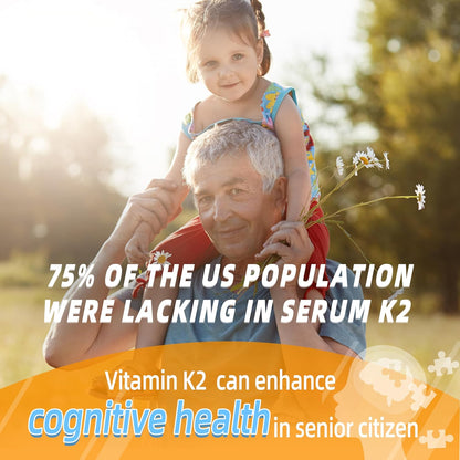Vitamin K2 MK-7 Gummies 100mcg, Extra Strength for Bone & Heart Health, Natural Orange Flavour – 120 Gummies