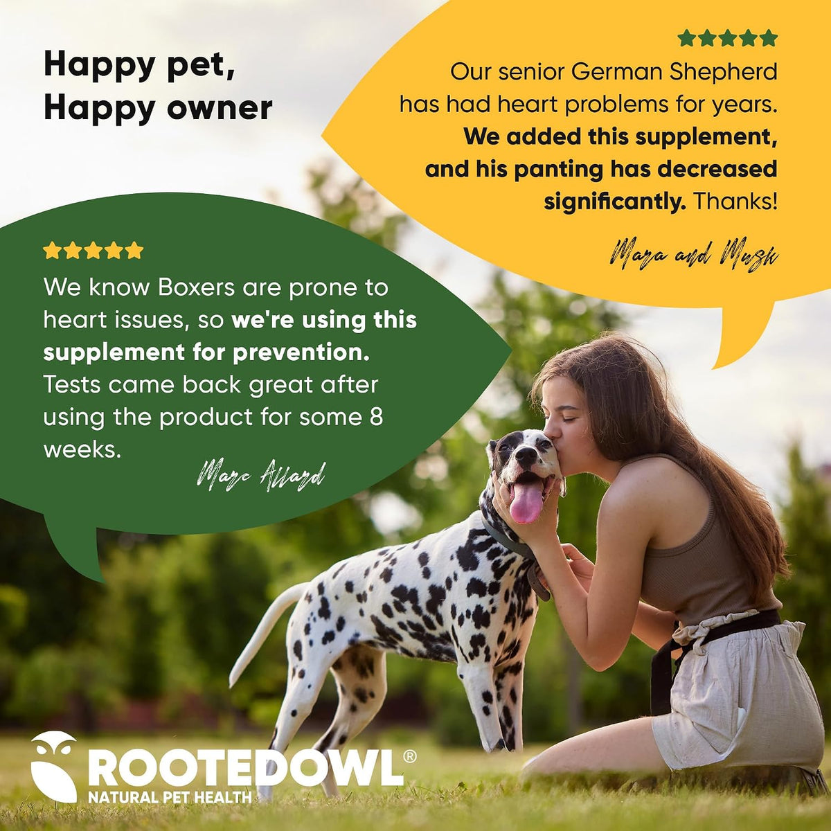 Rooted Owl® Cardio Support for Dogs – L-Carnitine & Taurine – 60 Vegan Caps - görsel 7