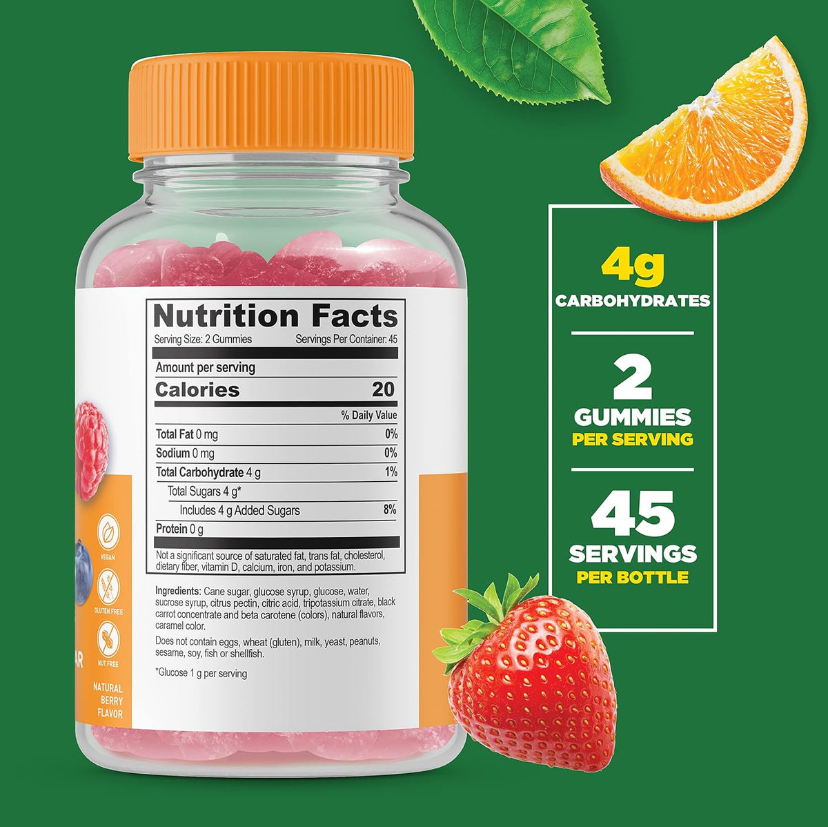 Lifeable Glucose Gummies - Natural Mixed Berry Flavour - 90 Gummies - görsel 2