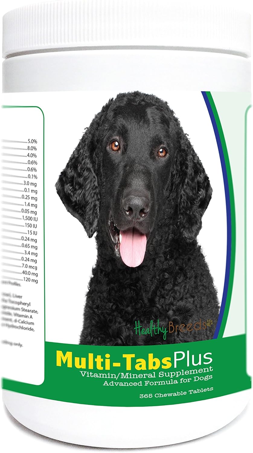 Healthy Breeds Curly-Coated Retriever Multi-Tabs Plus Chewable Tablets 365 Count - görsel 1
