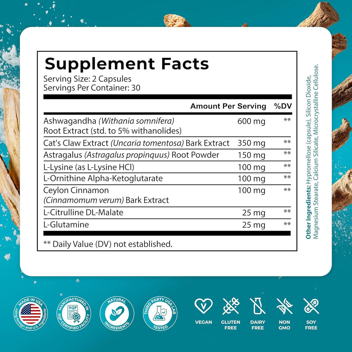 PUREHEALTH RESEARCH Youth Switch - – Cat’s Claw Bark Extract: A botanical native to the rainforest, valued for its – Image 2