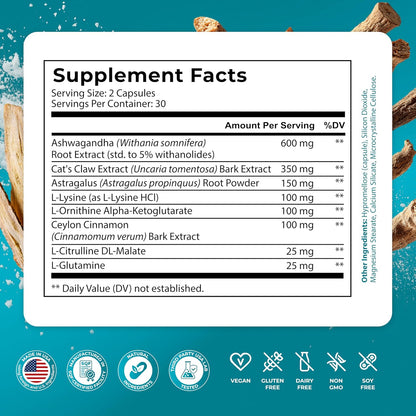 PUREHEALTH RESEARCH Youth Switch - – Cat’s Claw Bark Extract: A botanical native to the rainforest, valued for its – Image 2