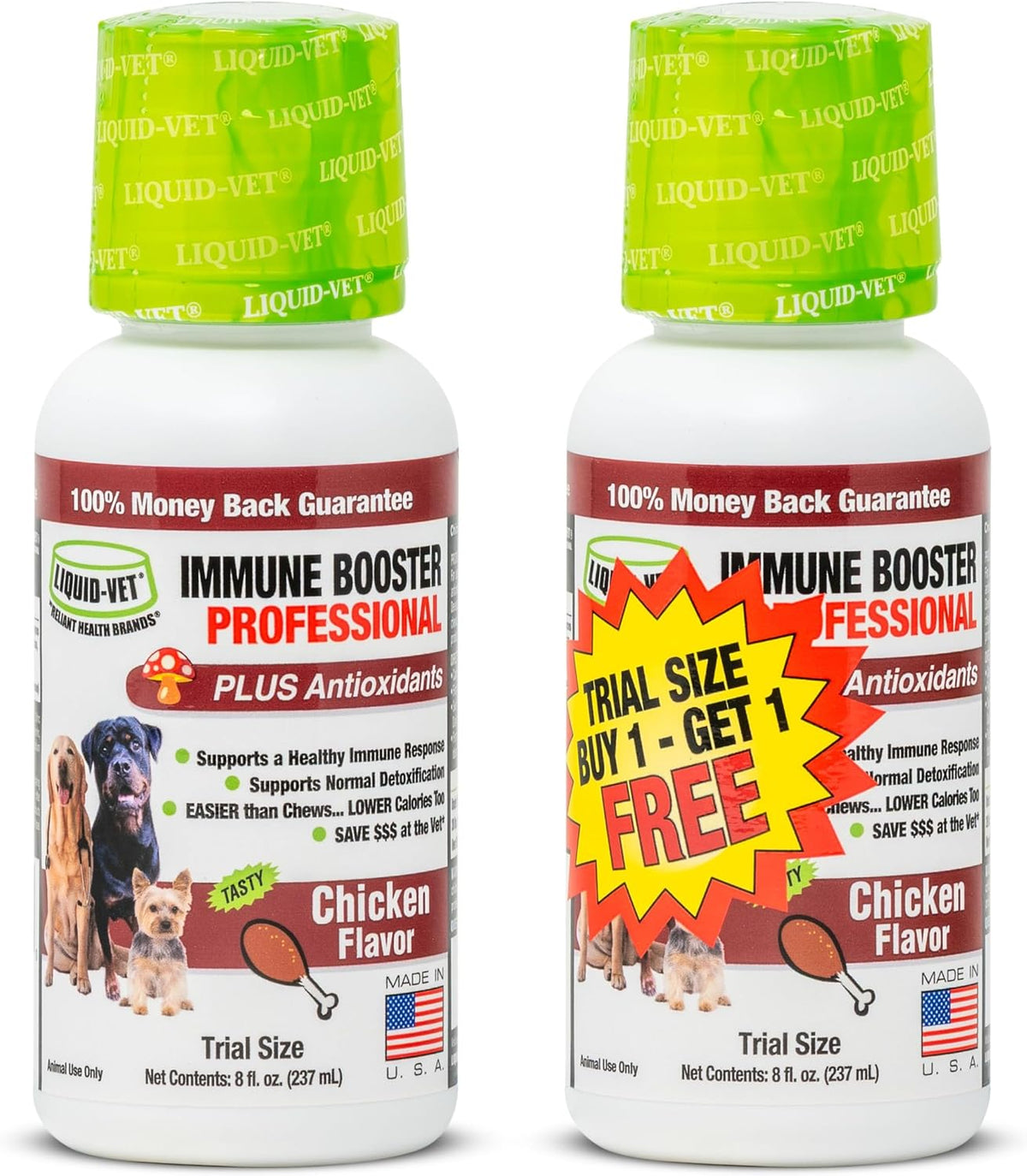 Liquid-Vet Immune Support for Dogs – Antioxidant Protection & Gut Health – Inulin, Beta-Glucan & Omega-3s / Fish Oil & More – Made for Picky Eaters - görsel 8