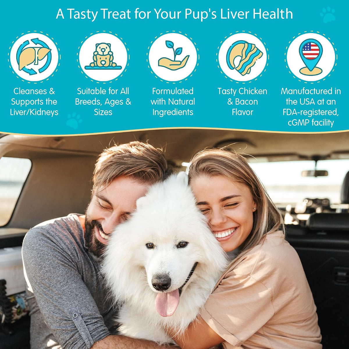 Wanderfound Pets Milk Thistle for Dogs – Liver Support Soft Chews - görsel 2