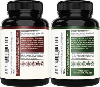 Fruit and Vegetable Supplement (180 Capsules) - Superfood Fruits and Vegetables for Adults - Non-GMO, Vegan, Made in the USA